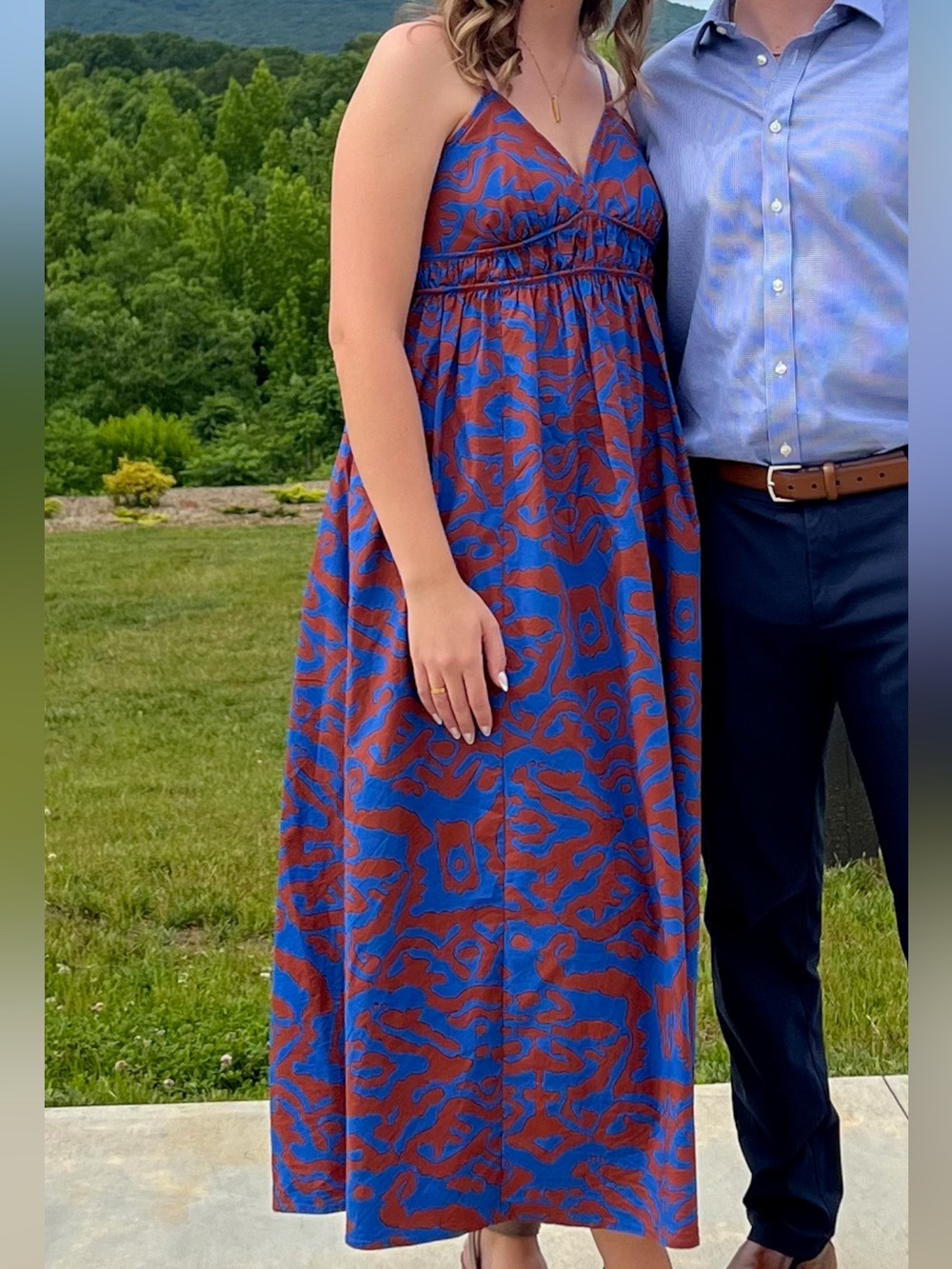 97% Cotton Nine West Maxi Dress Sz M